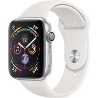 Apple Watch Series 4 44 mm aluminium zilver met sportarmband [wifi] wit