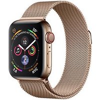 Apple Watch Series 4 40 mm edelstaal goud met armband [wifi + cellular] goud