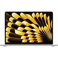 Apple MacBook Air 13.6 (Liquid True Tone Retina Display) M3 (8-Core CPU, 8-Core GPU) 8 GB RAM 256 GB SSD [Early 2024, Engelse toetsenbordindeling, QWERTY] sterrenlicht