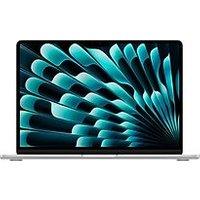 Apple MacBook Air 13.6 (Liquid True Tone Retina Display) M3 (8-Core CPU, 8-Core GPU) 8 GB RAM 256 GB SSD [Early 2024, Engelse toetsenbordindeling, QWERTY] zilver